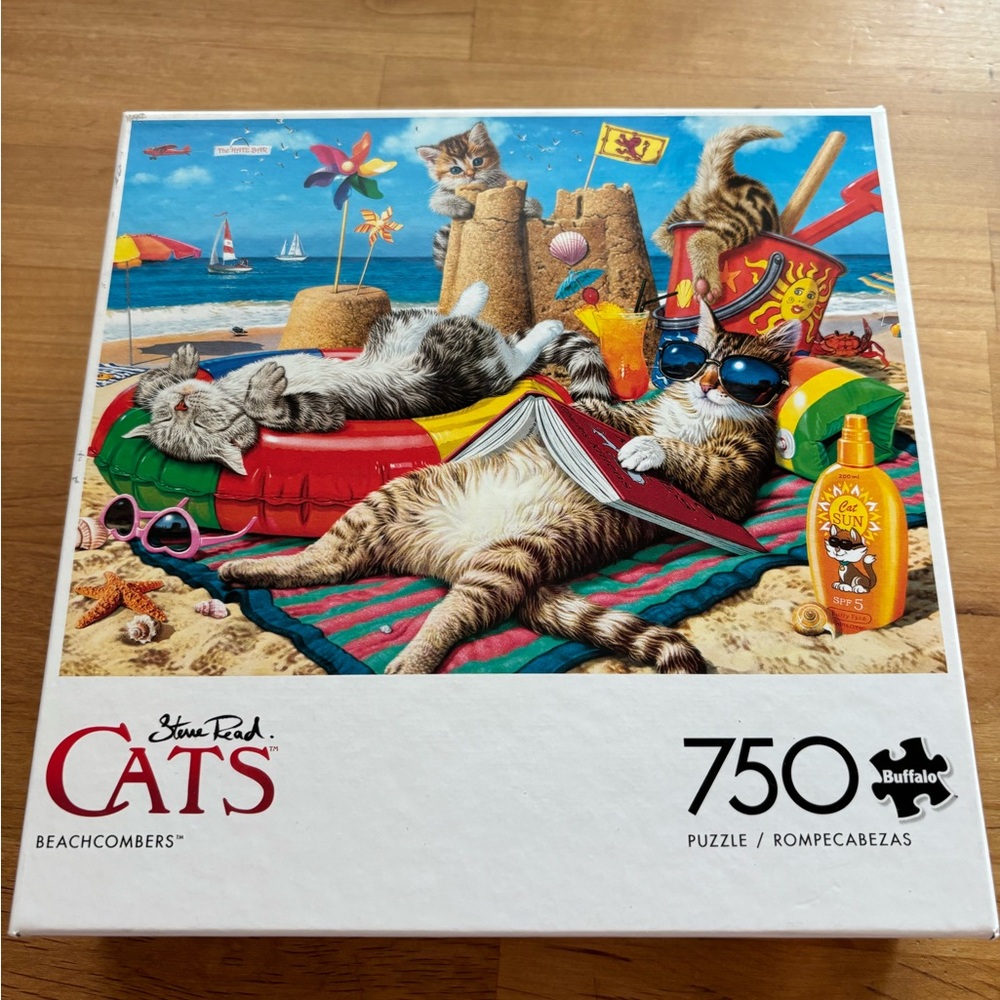 Buffalo Games Cats Beachcombers 750 Piece Jigsaw Puzzle